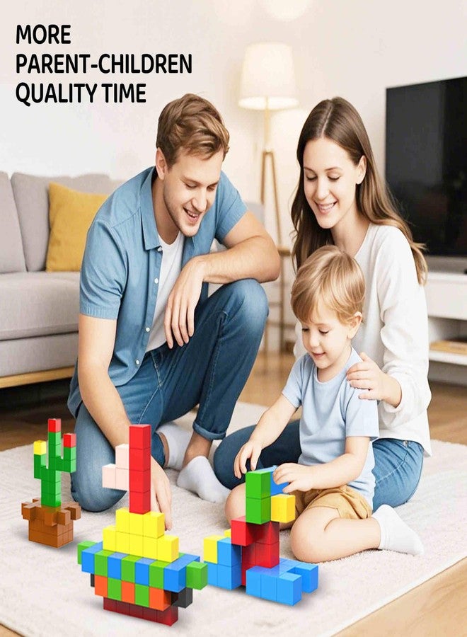 SmartYeen 100PCS Magnetic Blocks,Magnetic Building Blocks for Toddlers Sensory & STEM Montessori Toys,Ideal Gifts for Boys Girls 3-8 Years Old - Image 5